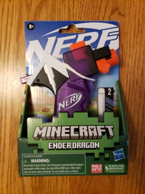 NEW Hasbro F4423 Nerf MicroShots Minecraft ENDER DRAGON Mini Blaster Gun