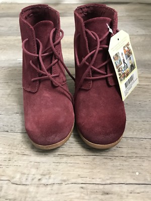 toms lunata lace up booties black