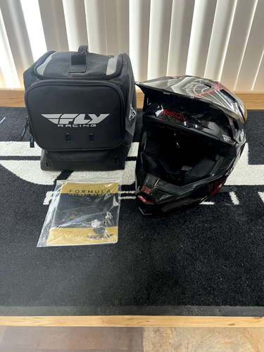 Fly Racing Formula Carbon Helmet - Tracer Red/Black - Medium *Pre-Owned* - 第 1/14 張圖片