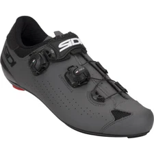 Sidi Men's Genius 10 MEGA (EE) Road Bicycle Shoes Black/Grey EU 43 / US 8.8
