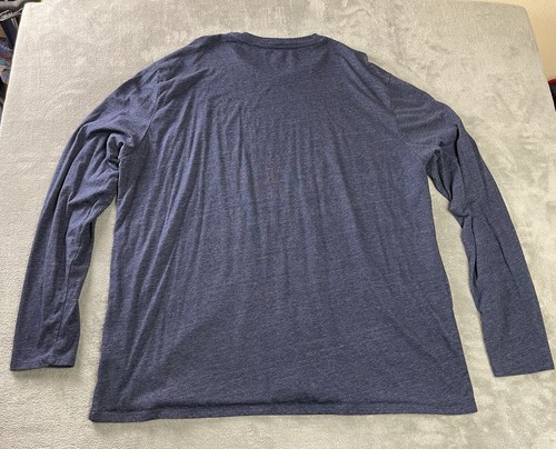 Pendleton Warranted To Be T Shirt Men's XXL Long Sleeve Blue Crew Neck - Picture 14 of 14
