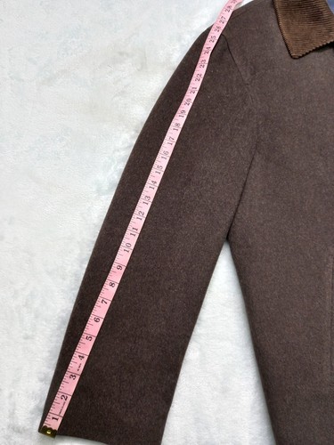 BURBERRY LONDON Overcoat Merino Wool Jacket Coat Nova Check Brown Men's Size 4 - Picture 20 of 21