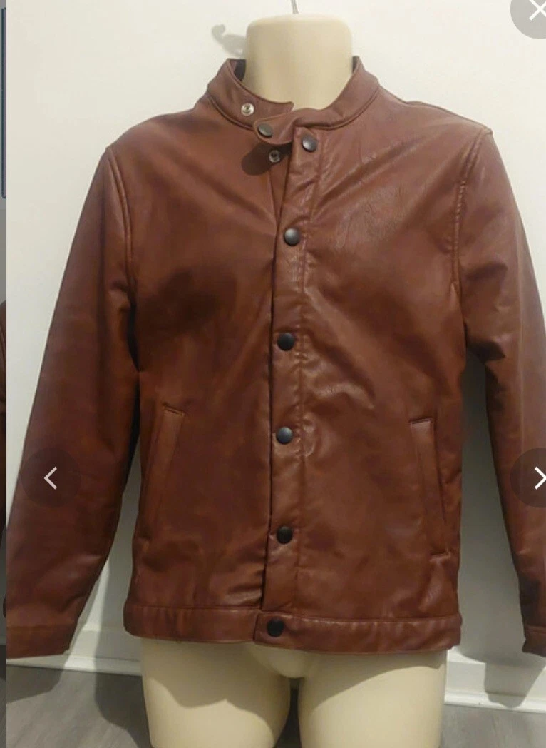 leather jacket mens medium