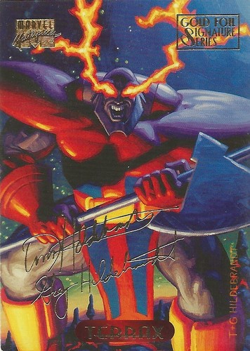 MARVEL MASTERPIECES 1994 LÁMINA DE ORO TARJETAS DE FIRMA 1 A 140 ELIGE - Imagen 100 de 118