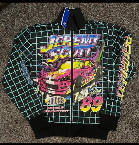 ADIDAS X JEREMY SCOTT Men Rally Graphic Track Jacket Size M NWT 120$ - Picture 5 of 6