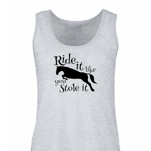 Damen Ride It Like You Stole It Weste • Tank Top Reiter Horsey Geschenk Mädchen - Bild 3 von 6