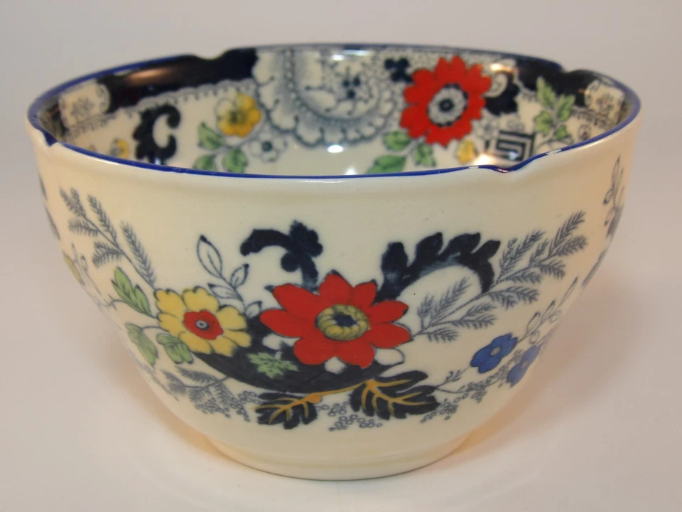 Coalport Kings Ware Canton Blue Edge Creamer Or Cream Jug Sugar Bowl c1920s VGAC - Image 3 of 4