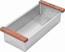 Workstation Sink Colander 17.25 inch Stainless Steel W/ Wooden Handles