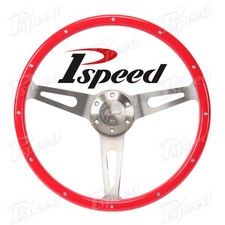 15 Billet Steering Wheel Muscle Car Truck 6-bolt Stainless Steel Spoken Whorn