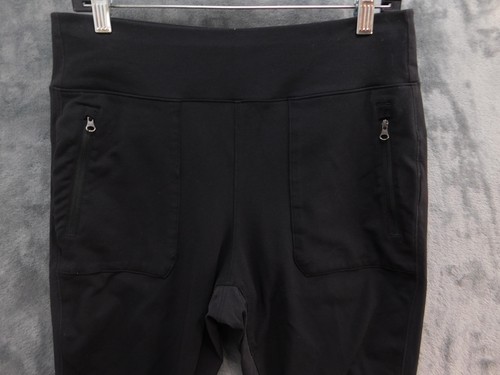 North Face Pants Womens Large Black Activewear Leggings Stretch Pockets NF0A3XFW - Picture 2 of 13