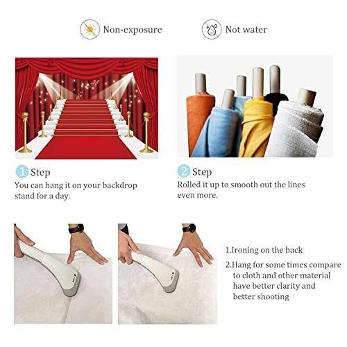 7x5ft Red Curtain Backdrop Prom Large Red Carpet Movie Party Backdrops Film M - Picture 6 of 8