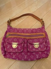 Louis Vuitton Monogram Rosa Denim Baggy PM M95212 Borsa a tracolla tote bag
