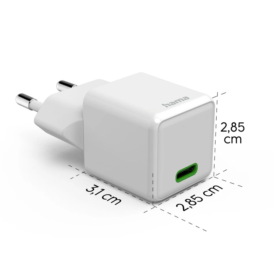 Hama USB-C Ladegerät Schnellladegerät 30W PD 3.0 Netzteil Adapter Samsung iPhone - Bild 3 von 4