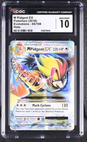 M Pidgeot-EX graded CGC 10 for sale on eBay