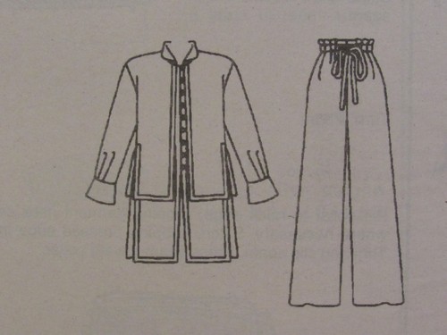 OOP BUTTERICK 3905 Misses Shirt w/Contrasting Overlay & Pants PATTERN 6-8-10 UC - Picture 2 of 4