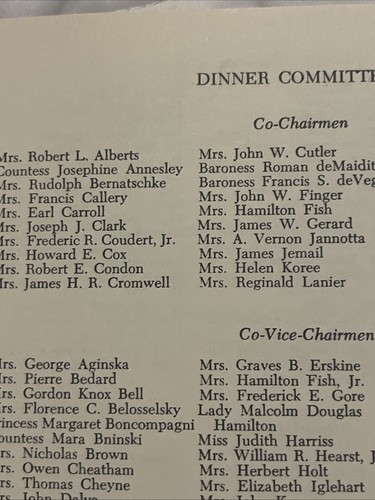 1967 Order of Lafayette Freedom Award Dinner Invitation Clare Boothe Luce - Picture 14 of 22