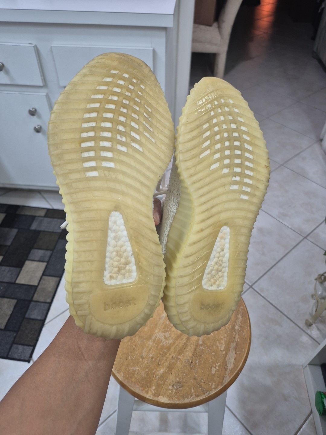 Adidas Yeezy Boost 350 V2 Cream White Triple White Men's Sz 6.5 thumbnail 18