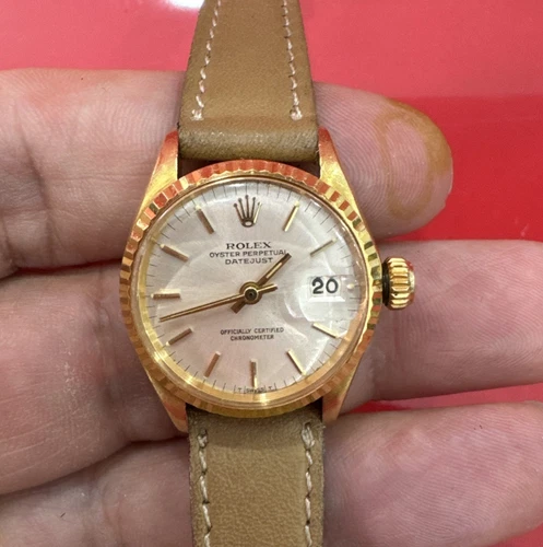 Rolex Datejust 26mm 6917 Original Dial 18k Gold Ladies