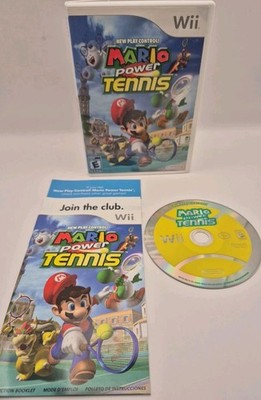 Mario Power Tennis: New Play Control (Nintendo Wii, 2004) CIB Complete TESTED!