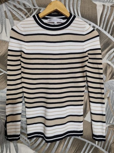 Women Carolina Herrera Sweater White Silk XS
