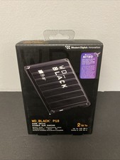 WD Black P10 WDBA2W0020BBK 2 TB Portable Hard Drive - 2.5" External - Black New