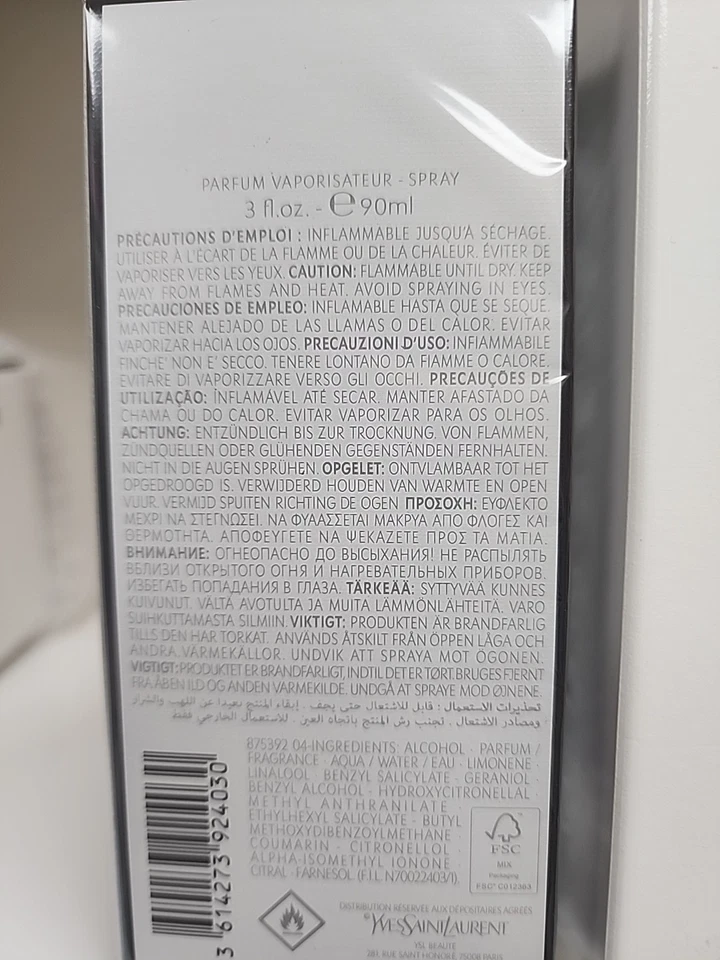 Perfume para mujer Libre L'Absolu Plantine de YSL 3 OZ nuevo en caja Foto 3 de 4