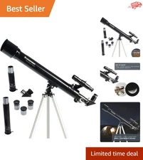 PowerSeeker 50AZ Telescope - Beginner-Friendly 50mm with Bonus Software Package