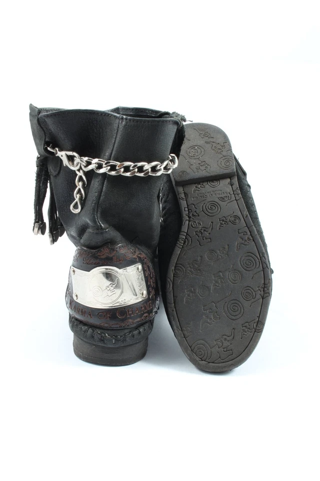 KARMA OF CHARME Bottines à enfiler Dames Bottines T EU 36 noir style décontracté - Photo 2/4