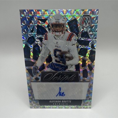 Panini 2025 Mosaic Kayshon Boutte Patriots Scripts Auto #SCR-KBE