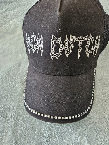 Von Dutch - schwarze Truckermütze - Schirm mit Strassbesatz - Gothic Logo mit Spikes - Bild 5 von 10