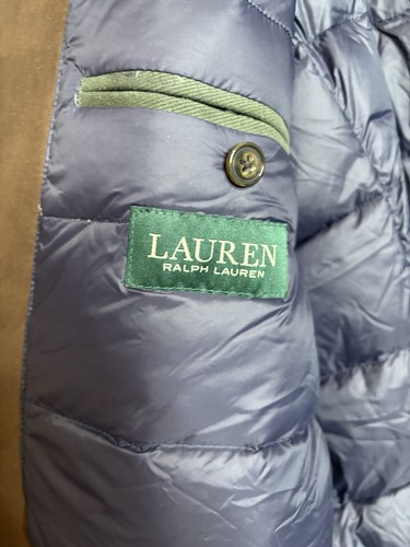 VTG Lauren Ralph Lauren Coat Men’s 44R Wool Blend Down Filled Puffer Lined Rare - Picture 9 of 16