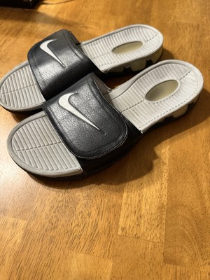 Nike Air Experience Rare Slides Black Wolf Gray Adjustable Mens 10 READ
