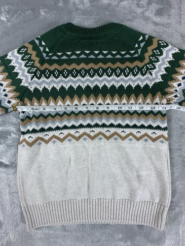 Gymboree Boys Fair Isle Sweater KIDS SIZE 7 Green New Holiday - Picture 4 of 11