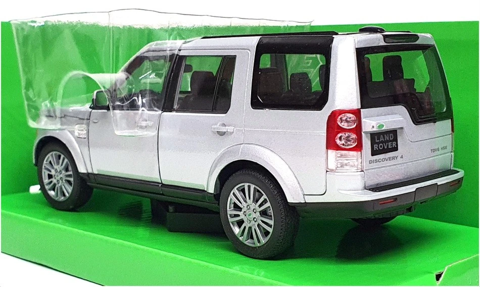 Welly NEX 1/24 Scale Diecast 24008W - Land Rover Discovery 4 - Silver - Image 2 of 4