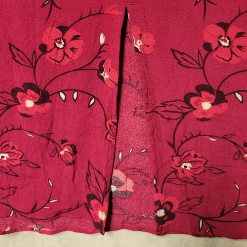 NUEVO CON ETIQUETAS Falda Midi Floral Fucsia Núcleo de Hadas Fiesta Iglesia Negocios Informal Talla 6 - Imagen 4 de 8