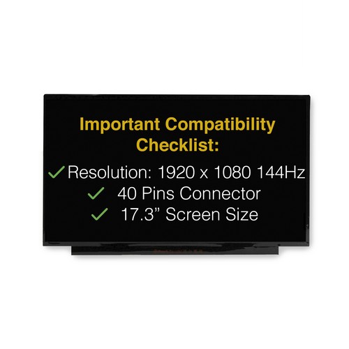 MSI GF75 THIN 10UE-015XPT 40 Pins Screen Replacement LCD LED Display With Tools - Afbeelding 3 van 7