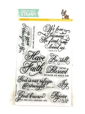 Simon Says Stamp BLESSED Christian Bible Scripture Cardmaking NOS