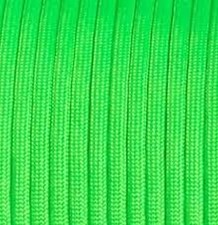 Mero 550 Paracord 100 ft 550 lb Green Neon Nylon 7 Strand Survival