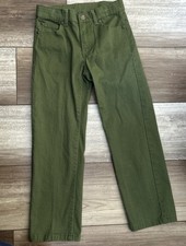 Janie And Jack Boys Green pants holidays Size 6 Soft 