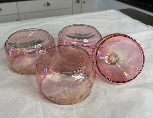 Vintage Princess House Cranberry Etched Stacking 3 Tier Candy Dish With Lid - Picture 6 of 8