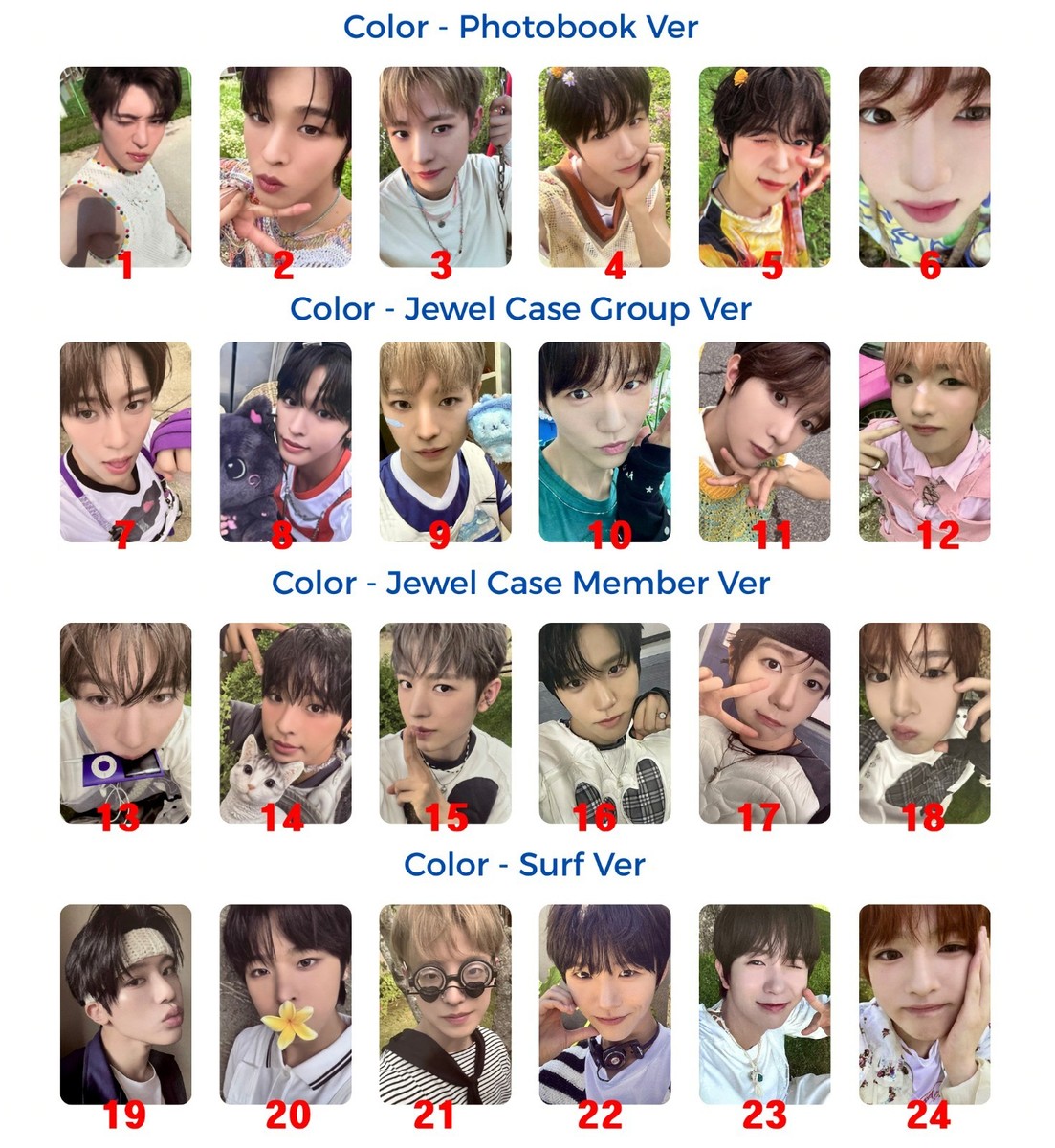 NCT WISH - COLOR Photobook /Jewel /SURF /limited Official
