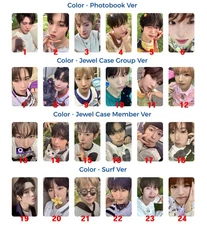 NCT WISH - COLOR Photobook /Jewel /SURF /limited Official Photocard kpop 엔위시
