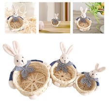 Miniature Easter Bunny Storage Basket, Party Gift Toy Storage, Portable Cute