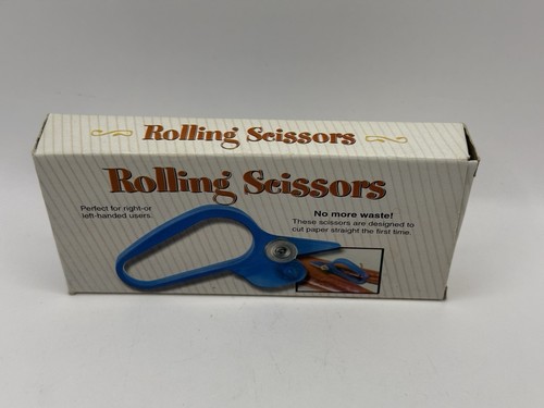 Giftco ROLLING SCISSORS Cuts Paper Straight The First Time Right Or Left Handed - Picture 4 of 14