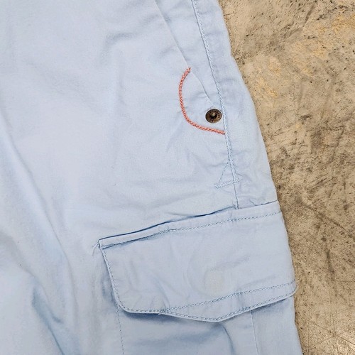 Caribbean Joe Men's Shorts Size 38 Baby Blue Island Supply Pockets Zippered - Picture 10 of 14