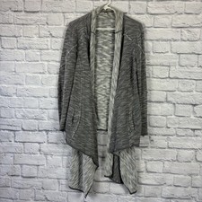 Free People In The Loop Open Front Cardigan Sweater Asymetric Womens Sz Small