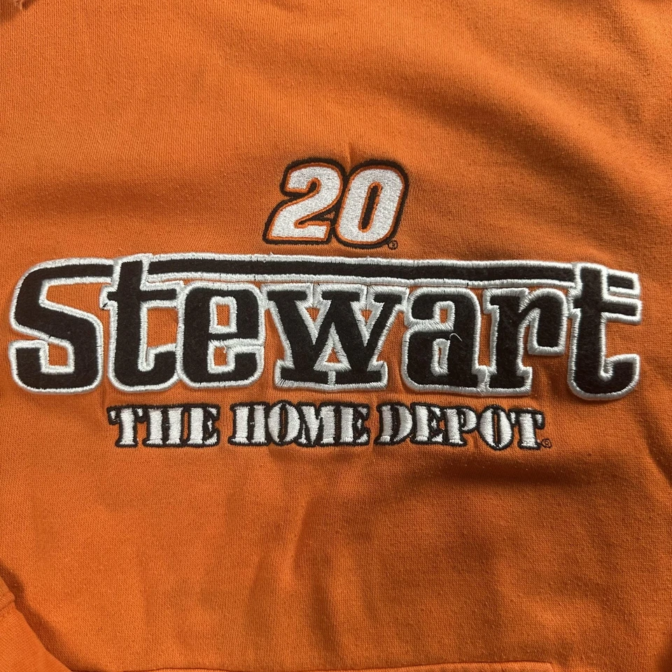 Винтажная мужская толстовка с капюшоном Tony Stewart средний размер NASCAR Racing The Home Depot 2000-е - Изображение 2 из 4
