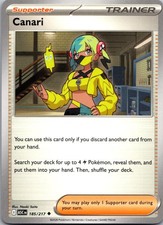 Canari Ascended Heroes Pokemon Uncommon Near Mint 185/217