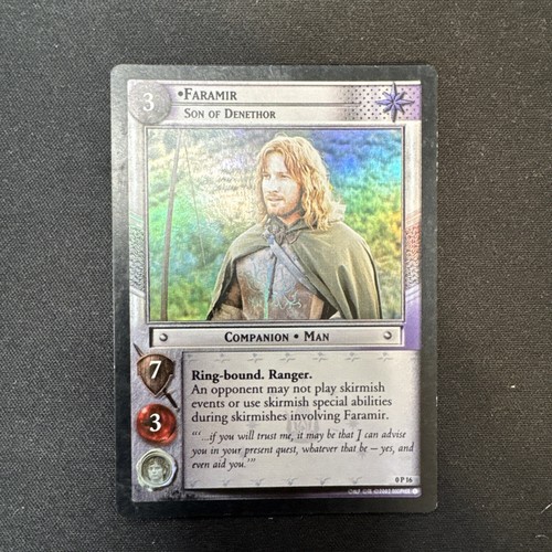 FARAMIR, SON OF DENETHOR PROMO 0P16 foil LOTR CCG - Picture 1 of 10
