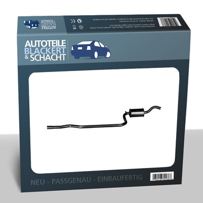 Auspuff Mitteltopf für Ford Fiesta III
